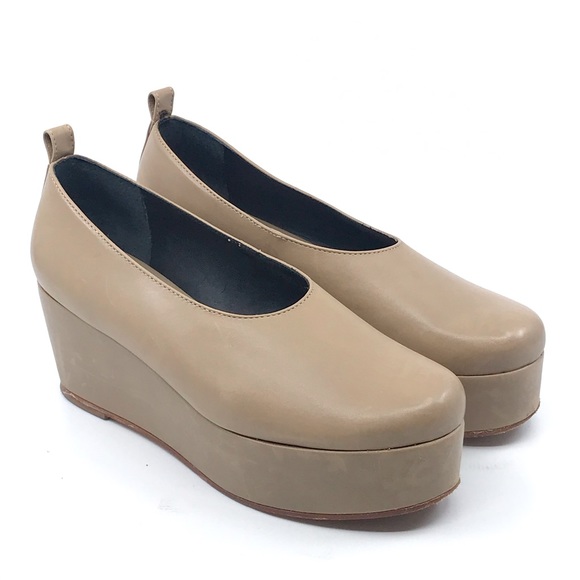 TIBI JEMMA TAN PLATFORM SHOE - Picture 1 of 8